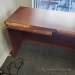 Executive U/C Suite Dark Walnut Desk w/ Bow Front and Storage
